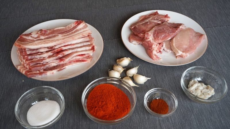 BBQ Homemade Spanish Chorizos Ingredients