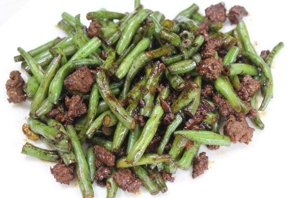 Sautéed Green Beans With Beef And Cognac Brandy