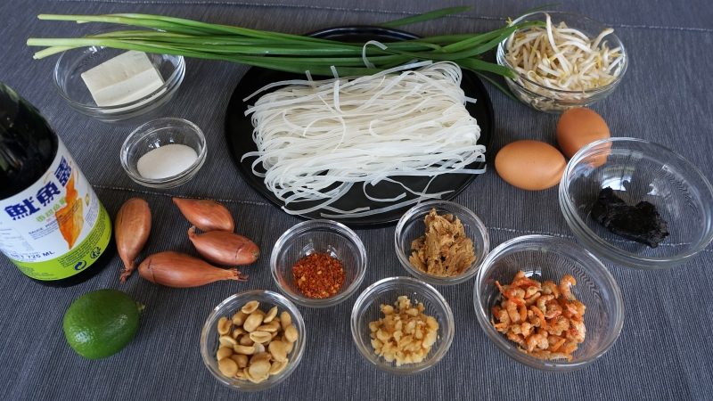 Street Food Pad Thai Ingredients