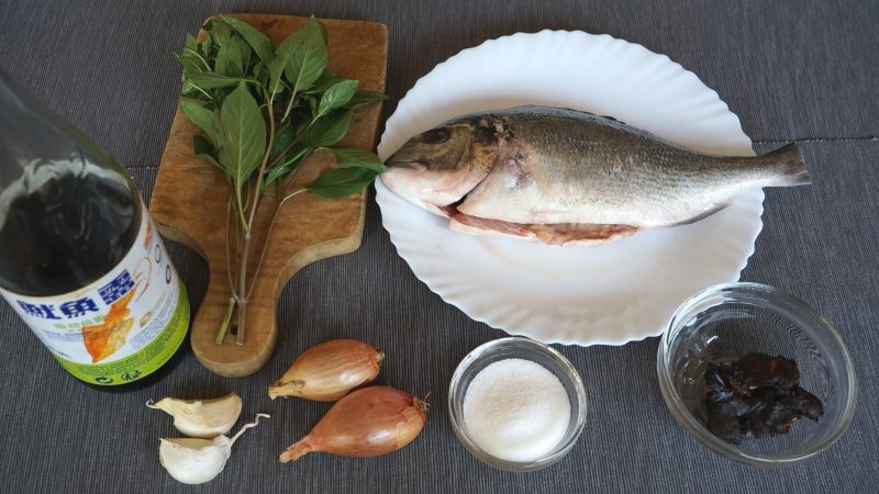Fish With Three-Flavored Sauce Ingredients