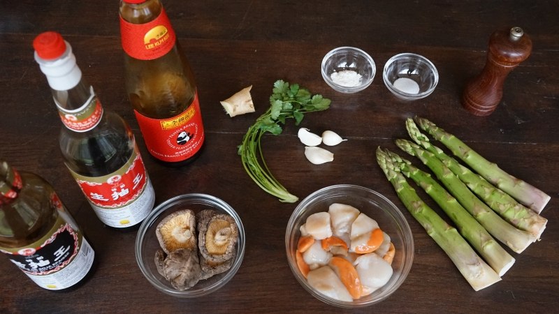 Stir Fried Scallops With Asparagus Ingredients