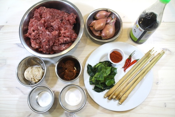 Lao Sausage Ingredients