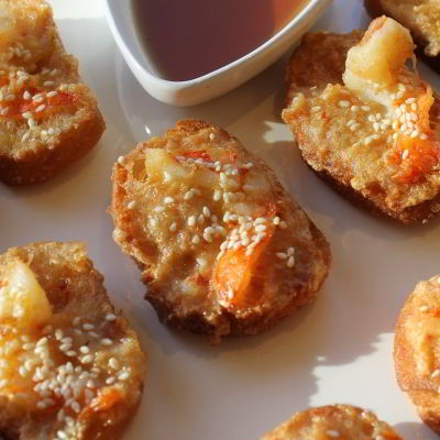 Sesame Shrimp Toasts
