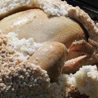 Hainanese Chicken In Salt Crust -海南雞飯