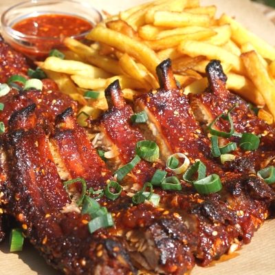 Oven Baked Fall-Off-The-Bone Hot Ribs