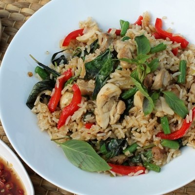 Thai Basil Chicken Fried Rice