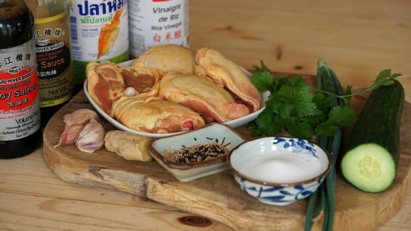 Bao Bun au poulet caramélisé - les ingrédients