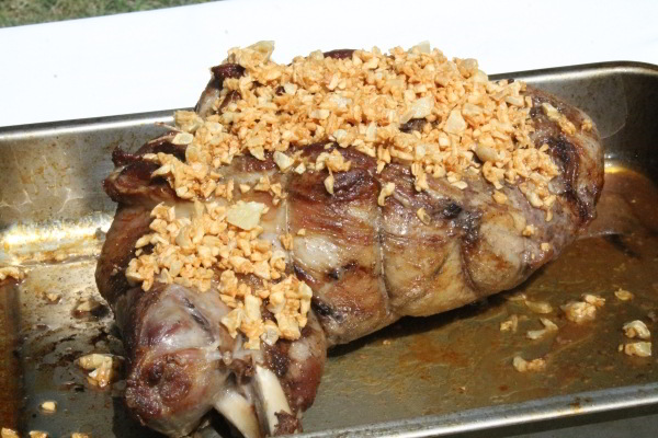 Roast Lamb with Five-Spice Powder & Fried Garlic