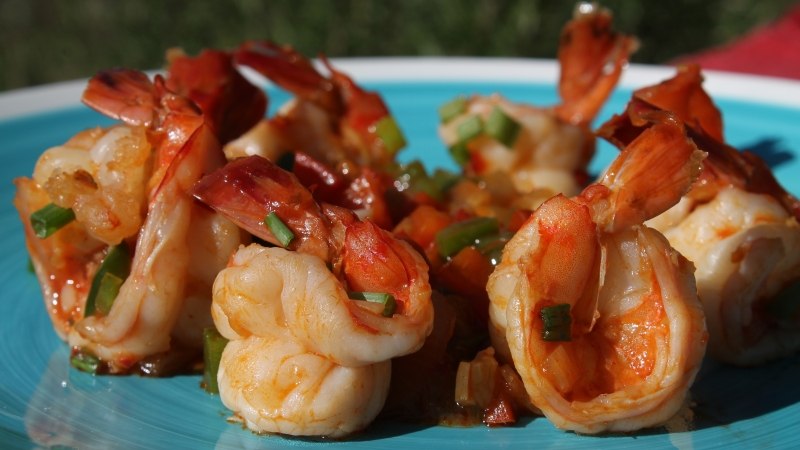 Chinese Stir Fried Spicy Shrimp