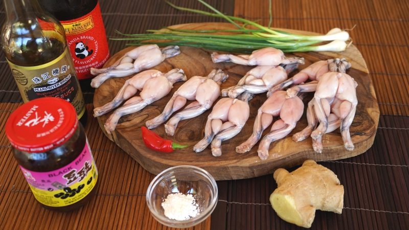 Sizzling Ginger & Black Bean Frog Legs Ingredients