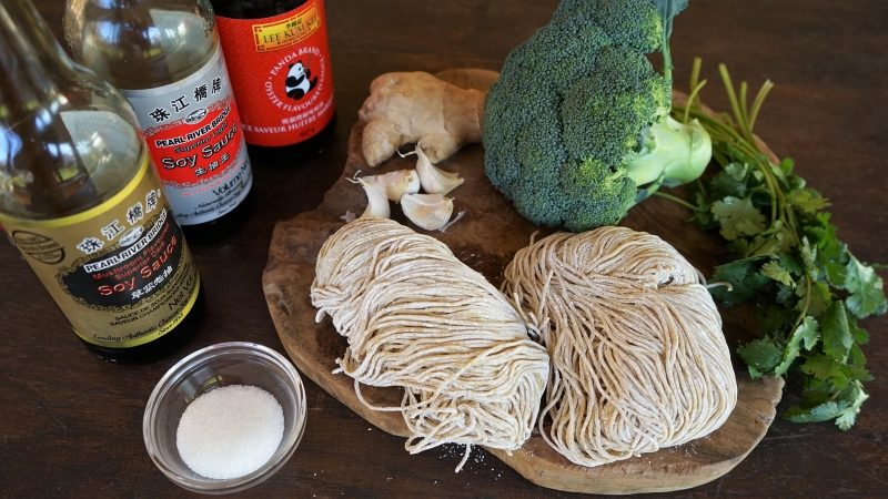 Chinese Broccoli Stir Fry Noodles Ingredients