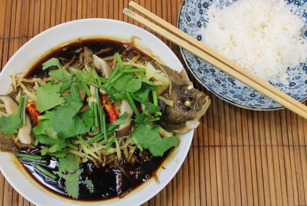 Steamed Fish with Ginger