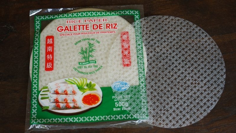 Rice papers to make spring rolls