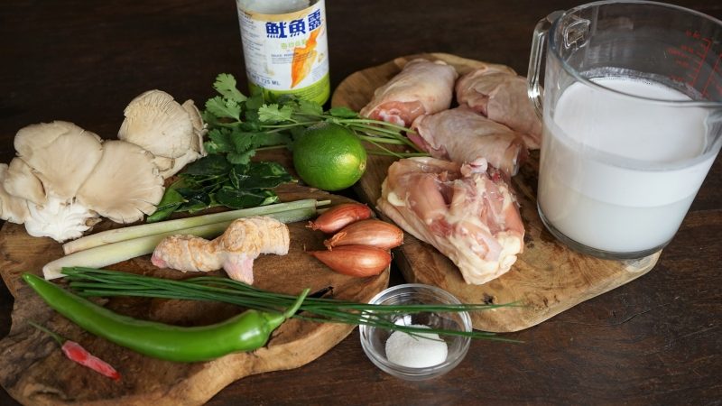 Coconut Chicken Soup - Tom Kha Gai Ingredients